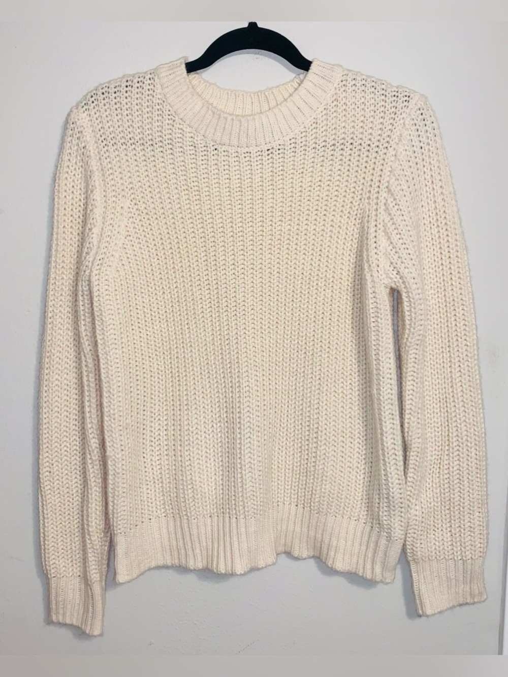 Forever 21 Cream Knit Sweater